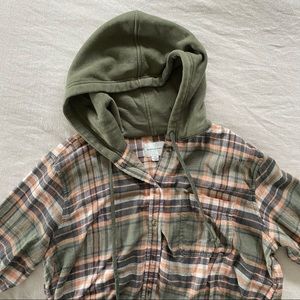 AEO Oversized Flannel Hoodie